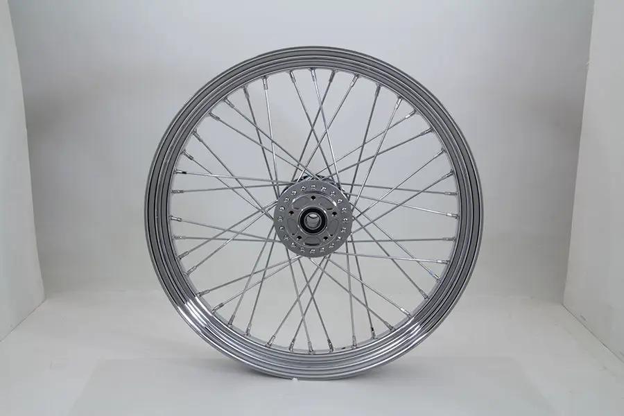 V-Twin 23 inch x 3.00 inch Front Spoke Wheel for Harley Davidson XL Models by V-Twin