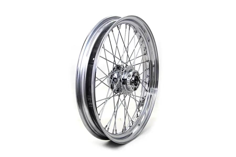 V-Twin 23 inch x 3.00 inch Front Spoke Wheel for Harley Davidson XL Models by V-Twin