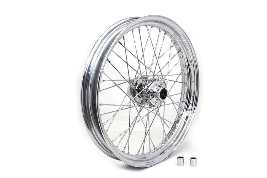 V-Twin 23 Inch x 3.00 Inch Front Spoke Wheel for Harley Davidson FXST and FLSTS (Part #64523) by V-Twin