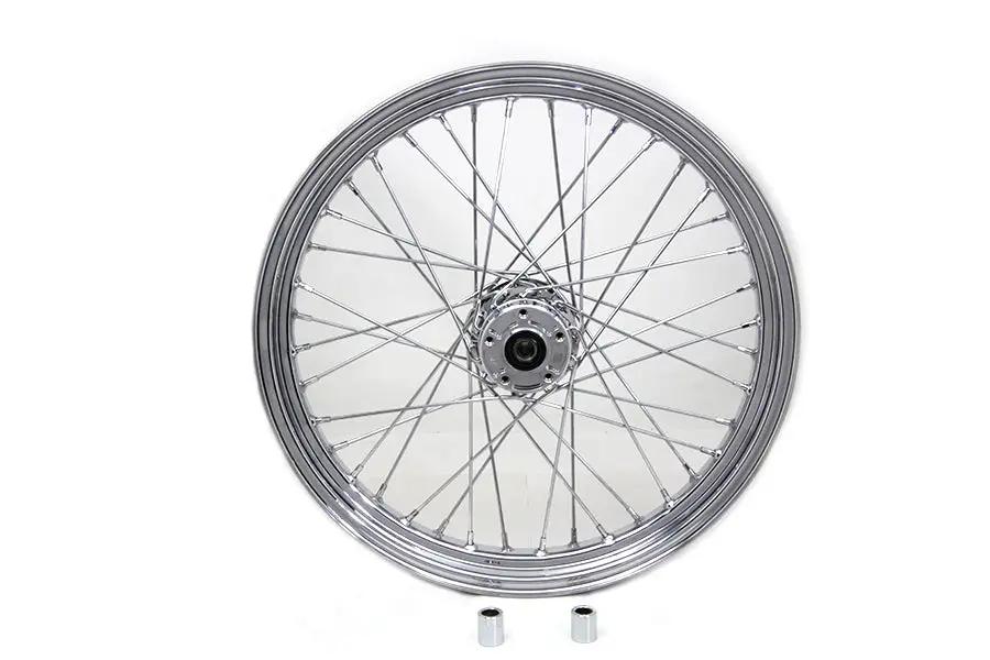 V-Twin 23 Inch x 3.00 Inch Front Spoke Wheel for Harley Davidson FXST and FLSTS (Part #64523) by V-Twin