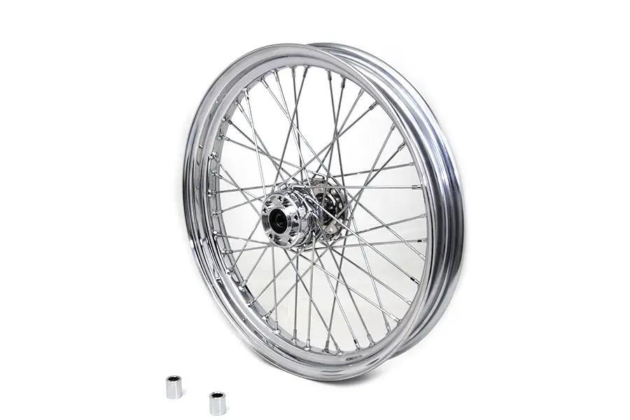 V-Twin 23 Inch x 3.00 Inch Front Spoke Wheel for Harley Davidson FXST and FLSTS (Part #64523) by V-Twin