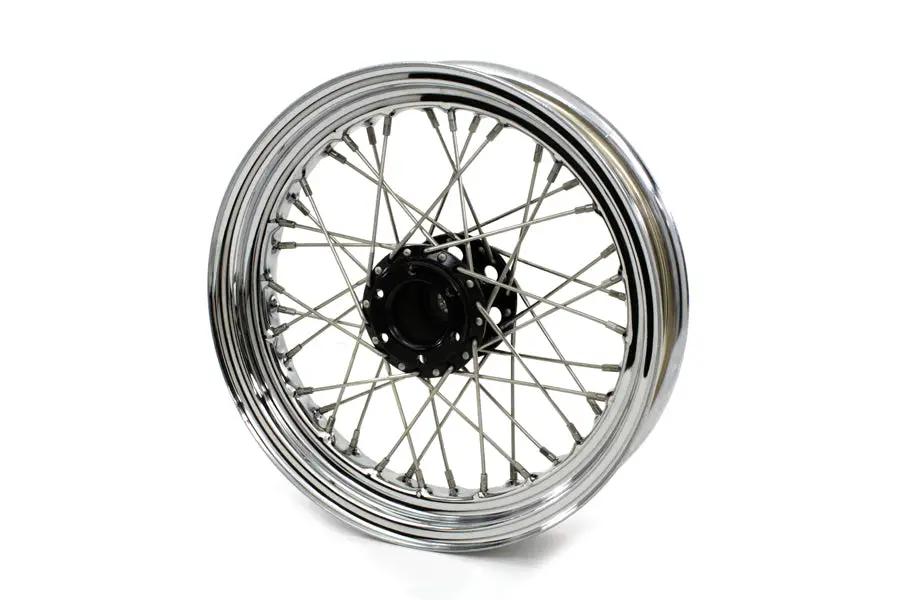 V-Twin 16 Inch x 3.00 Inch Indian Replica Wheel - Fits 1946-1953 Harley Davidson Chief by V-Twin