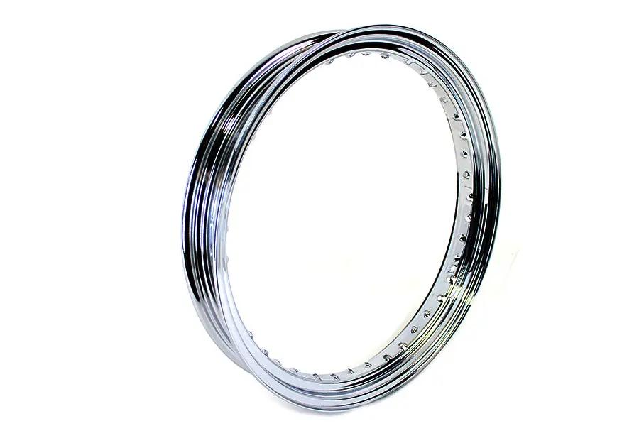 V-Twin 19 Inch x 3.00 Inch Drop Center Steel Rim Chrome – Motorcycle Wheel Accessory by V-Twin