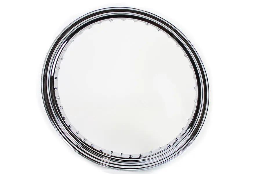 V-Twin 19 Inch x 3.00 Inch Drop Center Steel Rim Chrome – Motorcycle Wheel Accessory by V-Twin