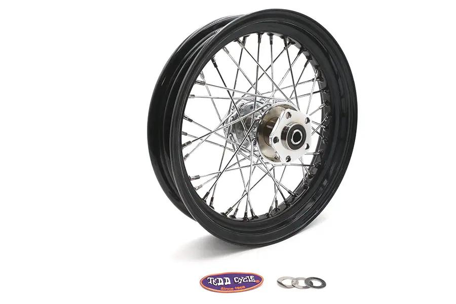 V-Twin 16 Inch x 3.00 Inch Rear Spoke Wheel for Harley Davidson FXR Models - Part Number 61086 by V-Twin
