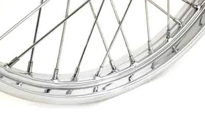 V-Twin 21 inch x 2.15 inch Replica Front Spoke Wheel for Harley Davidson FXD and XL Models by V-Twin