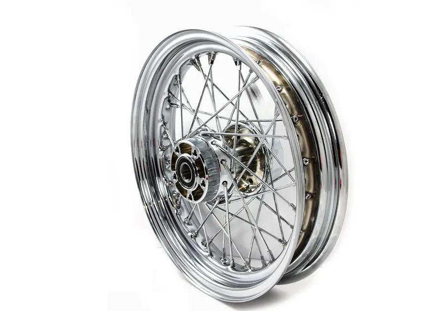 V-Twin 16 Inch x 3.00 Inch Rear Spoke Wheel for Harley Davidson FLT and XL Models by V-Twin