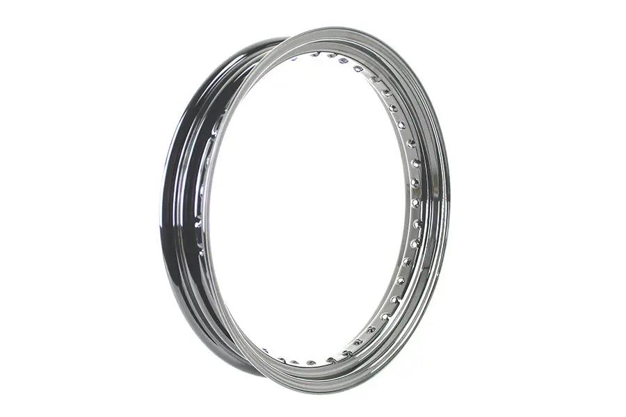 V-Twin 19 Inch x 3.0 Inch Drop Center Steel Rim Black - Part 11247B by V-Twin