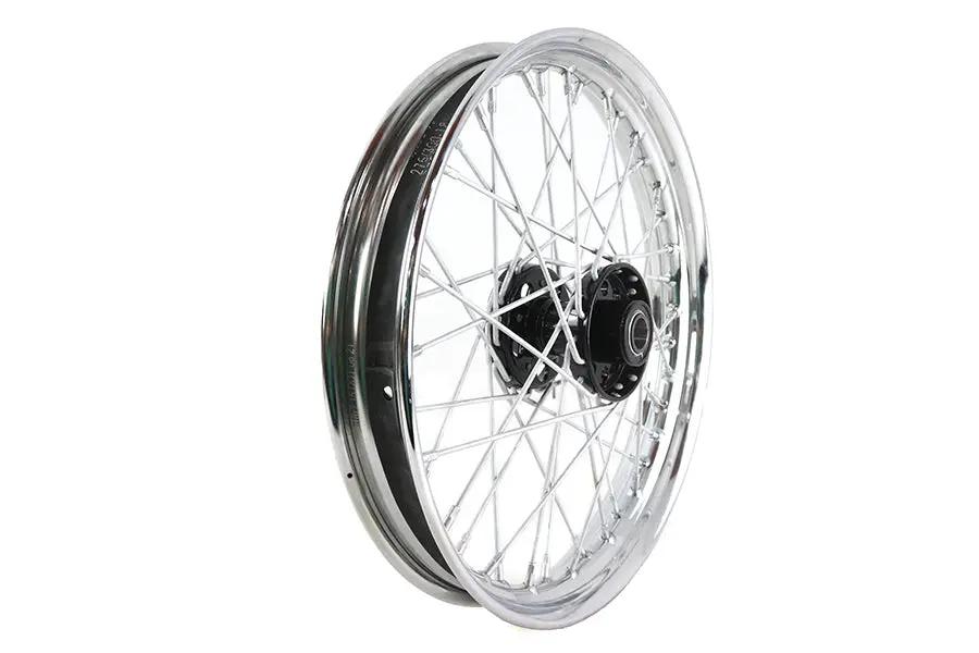 V-Twin 52-1233 18 Inch x 2.15 Inch KH Type Front or Rear Wheel with Star Hub and Chrome Rim by V-Twin