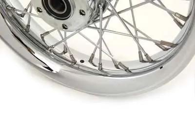 V-Twin 16 Inch x 3.00 Inch Rear Spoke Wheel for Harley Davidson FLT by V-Twin