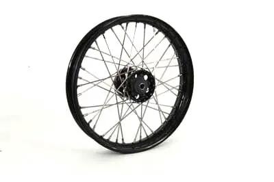 V-Twin 18 Inch x 2.15 Inch Front or Rear Spoke Wheel for Harley Davidson EL, UL, WL Models by V-Twin