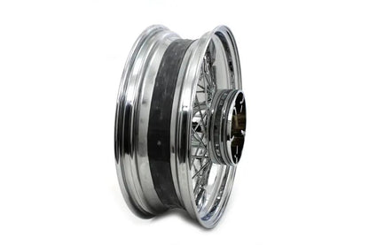 V-Twin 16-Inch x 5.00-Inch Replica Rear Spoke Wheel for Harley Davidson FLT Models (Part Number 64398N) by V-Twin
