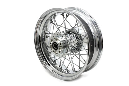 V-Twin 16-Inch x 5.00-Inch Replica Rear Spoke Wheel for Harley Davidson FLT Models (Part Number 64398N) by V-Twin