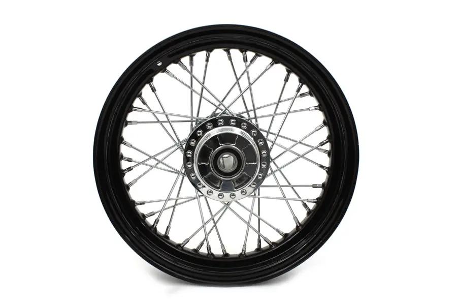 V-Twin Part 64442B 16 inch x 3.00 inch Front Spoke Wheel for Harley Davidson XL (2010-2019) by V-Twin
