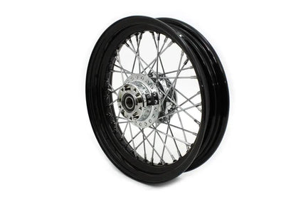 V-Twin Part 64442B 16 inch x 3.00 inch Front Spoke Wheel for Harley Davidson XL (2010-2019) by V-Twin
