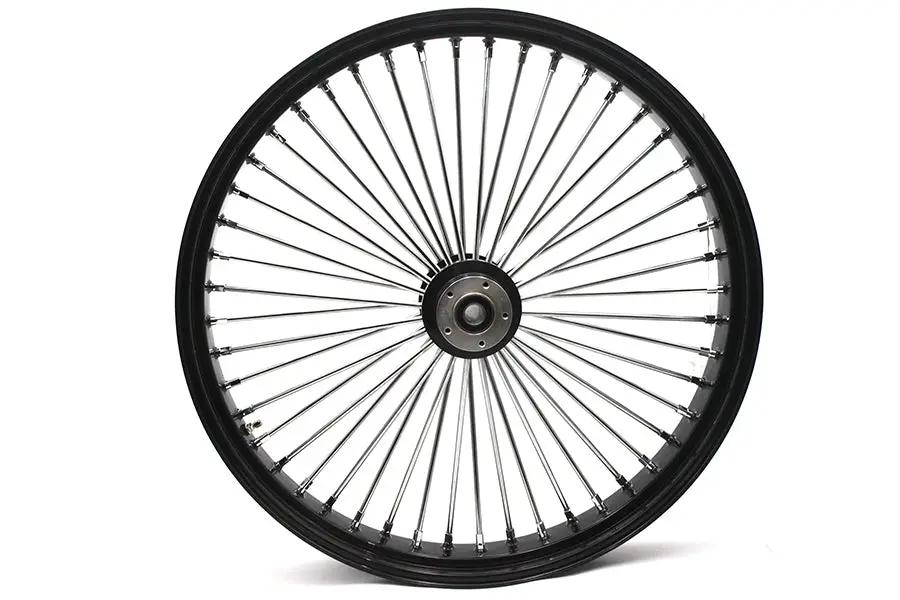 Ultima 37-566 30 Inch x 4.0 Inch King Spoke Front Wheel Black for 1 Inch Axle and 2000-up Brake Disc by Ultima