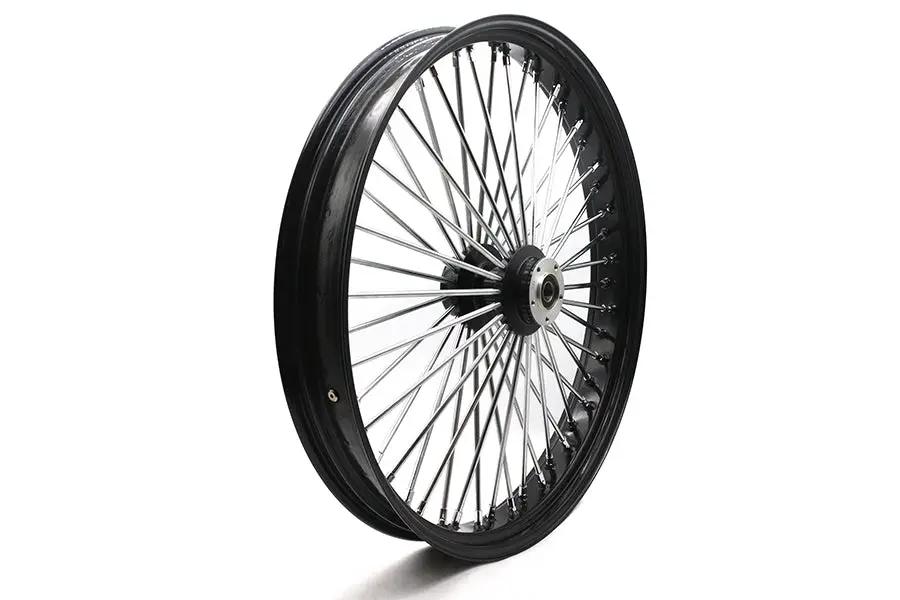 Ultima 37-566 30 Inch x 4.0 Inch King Spoke Front Wheel Black for 1 Inch Axle and 2000-up Brake Disc by Ultima