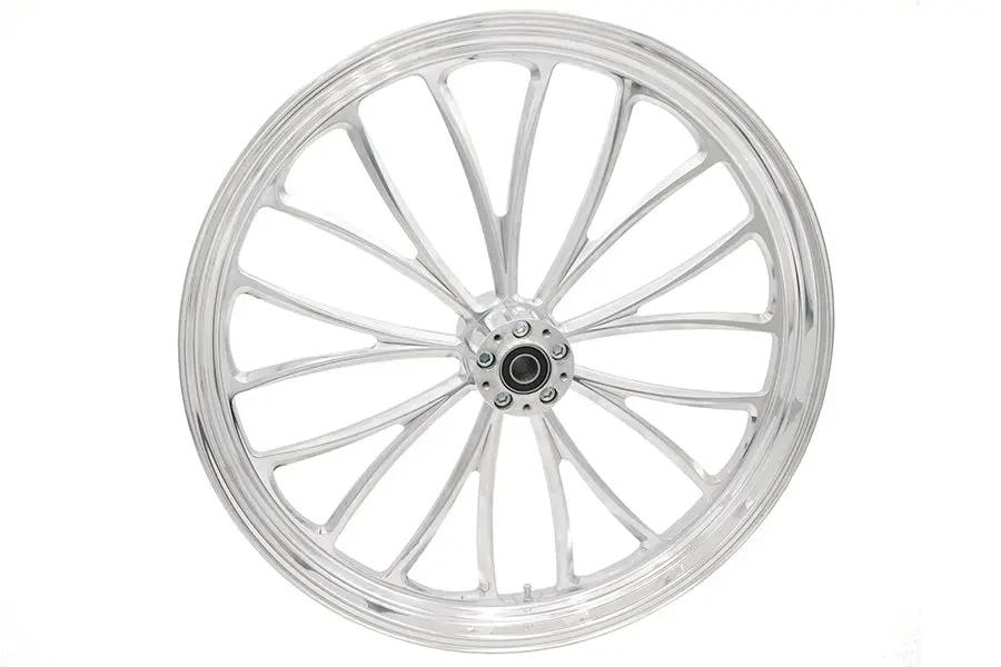 Ultima 37-633 26 Inch x 3.5 Inch Manhattan Front Wheel Polished for 1 Inch Axle and 2000-Up Brake Disc by Ultima