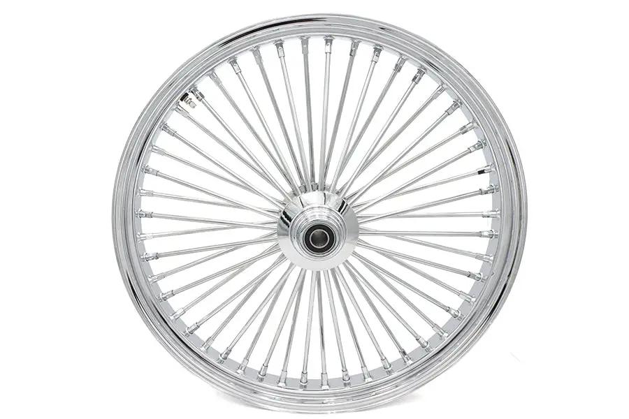 Ultima 37-540 26 Inch x 3.5 Inch King Spoke Front Wheel Chrome for 1 Inch Axle and 2000-Up Brake Disc by Ultima