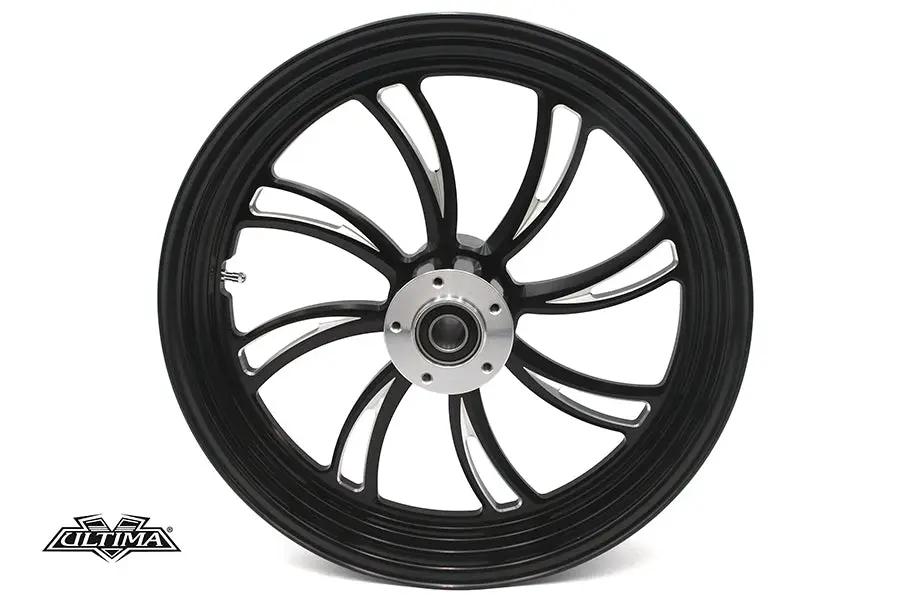 Ultima 37-826 18 Inch x 3.5 Inch Vortex Front Wheel Black Cut by Ultima