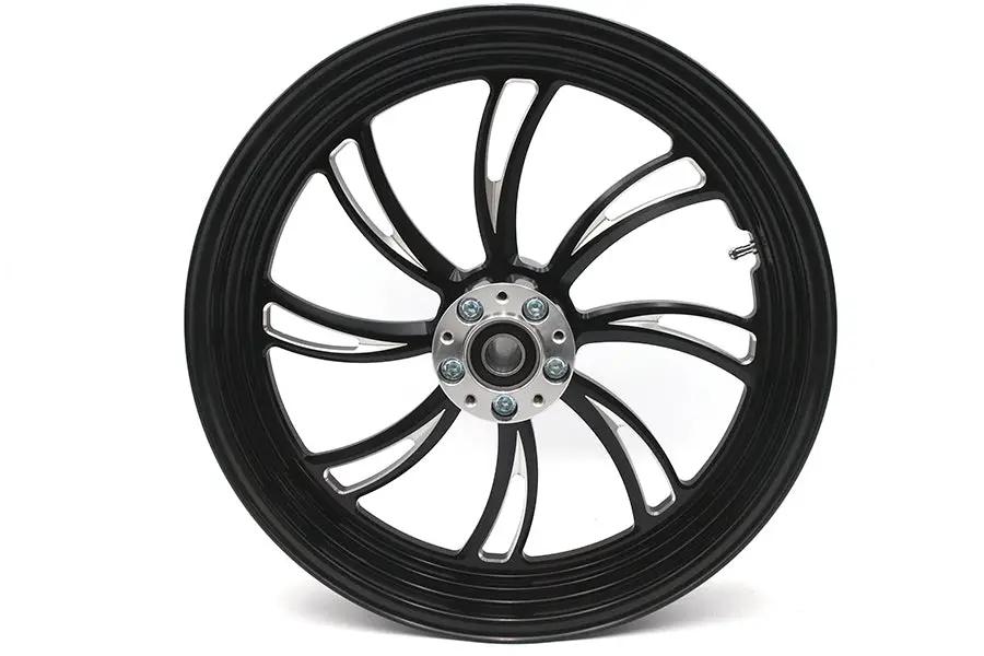 Ultima 37-826 18 Inch x 3.5 Inch Vortex Front Wheel Black Cut by Ultima