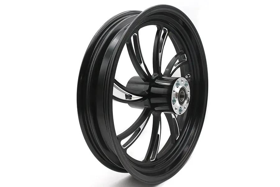 Ultima 37-826 18 Inch x 3.5 Inch Vortex Front Wheel Black Cut by Ultima