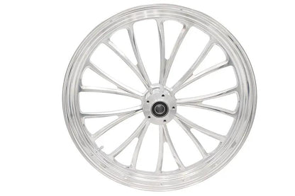 Ultima 37-631 Manhattan Front Wheel - 23 inch x 3.5 inch Polished Aluminum for 1 inch Axle and 2000-up Brake Disc by Ultima