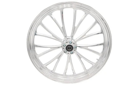 Ultima 37-631 Manhattan Front Wheel - 23 inch x 3.5 inch Polished Aluminum for 1 inch Axle and 2000-up Brake Disc by Ultima