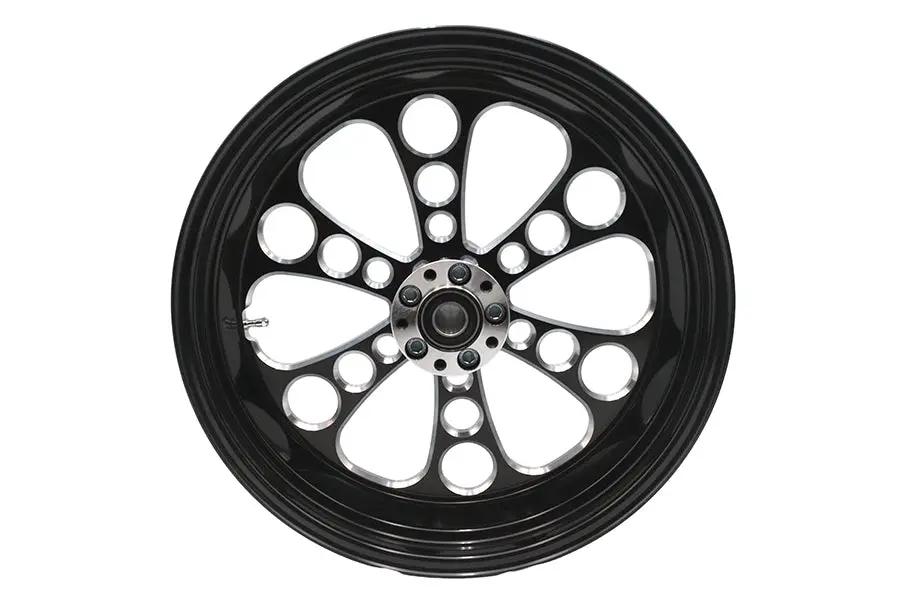 Ultima 37-654 18 inch x 5.5 inch Kool Kat Rear Wheel - Black Cut for 1 Inch Axle and 2000-up Brake Disc by Ultima