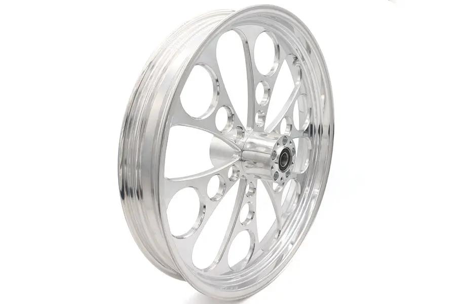 Ultima 37-612 Kool Kat 23 Inch x 3.5 Inch Front Wheel Polished Aluminum by Ultima