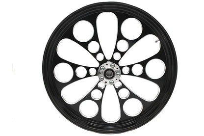 Ultima 37-642 Kool Kat Front Wheel for 1-Inch Axle and 2000+ Brake Disc - 23 Inch Diameter, Black Cut Finish by Ultima