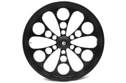 Ultima 37-642 Kool Kat Front Wheel for 1-Inch Axle and 2000+ Brake Disc - 23 Inch Diameter, Black Cut Finish by Ultima