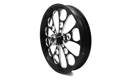 Ultima 37-642 Kool Kat Front Wheel for 1-Inch Axle and 2000+ Brake Disc - 23 Inch Diameter, Black Cut Finish by Ultima