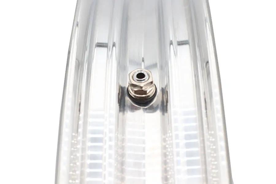 Ultima 37-621 21 inch x 2.15 inch Manhattan Front Wheel - Polished Aluminum for 1 inch Axle and 2000-Up Brake Disc by Ultima