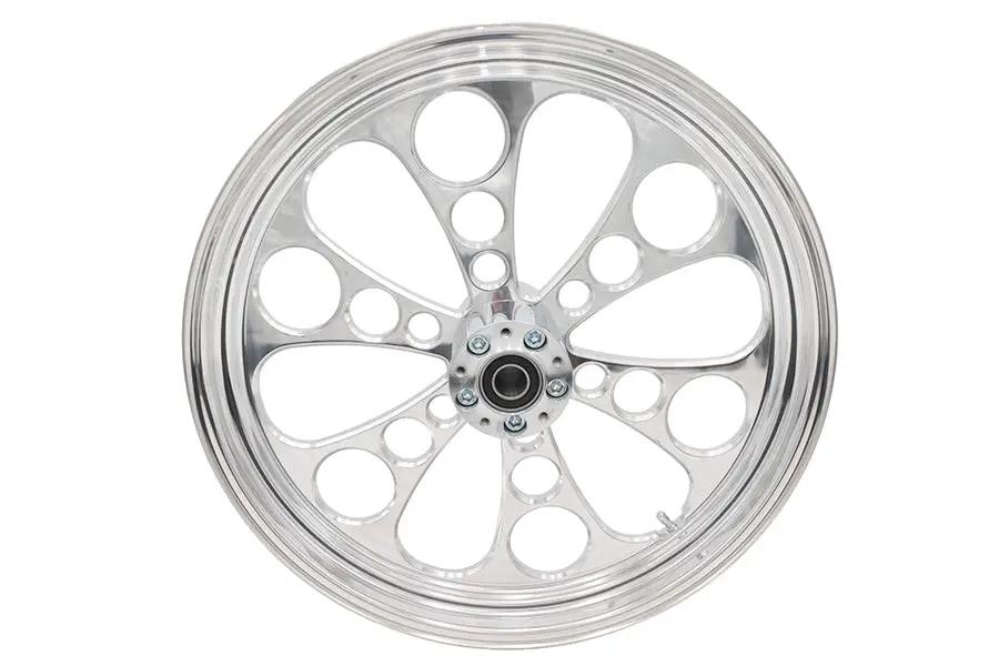 Ultima Part 37-603 21 Inch x 3.5 Inch Kool Kat Front Wheel Polished Aluminum for 1 Inch Axle and 2000-up Brake Discs by Ultima