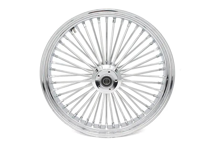 Ultima 37-524 23 Inch x 3.5 Inch King Spoke Front Wheel Chrome for 1 Inch Axle and 2000-up Brake Discs by Ultima