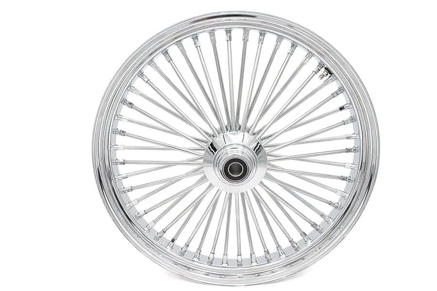 Ultima 37-524 23 Inch x 3.5 Inch King Spoke Front Wheel Chrome for 1 Inch Axle and 2000-up Brake Discs by Ultima