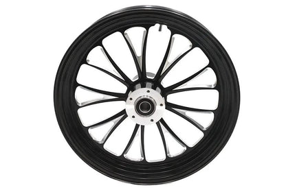 Ultima 37-669 18 Inch x 3.5 Inch Manhattan Front Wheel with Black Cut Finish for 1 Inch Axle and 2000-Up Brake Disc by Ultima
