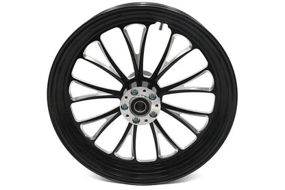 Ultima 37-669 18 Inch x 3.5 Inch Manhattan Front Wheel with Black Cut Finish for 1 Inch Axle and 2000-Up Brake Disc by Ultima