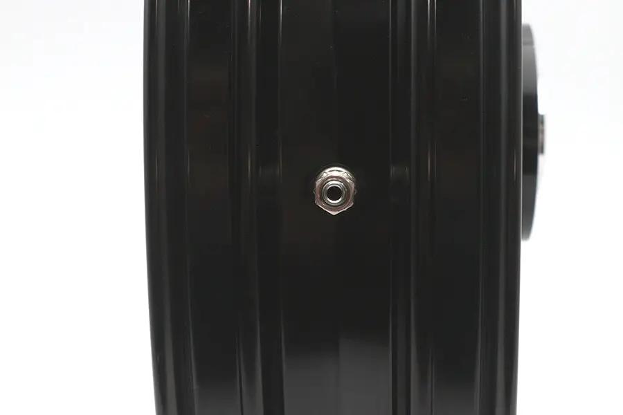 Ultima 37-669 18 Inch x 3.5 Inch Manhattan Front Wheel with Black Cut Finish for 1 Inch Axle and 2000-Up Brake Disc by Ultima