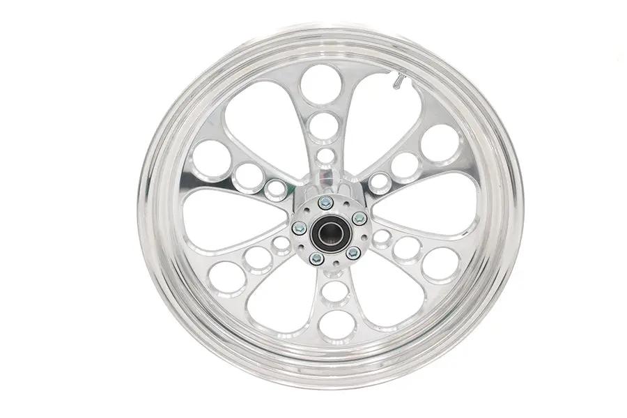 Ultima 18 Inch x 3.5 Inch Kool Kat Front Wheel Polished Aluminum, Part Number 37-615 by Ultima