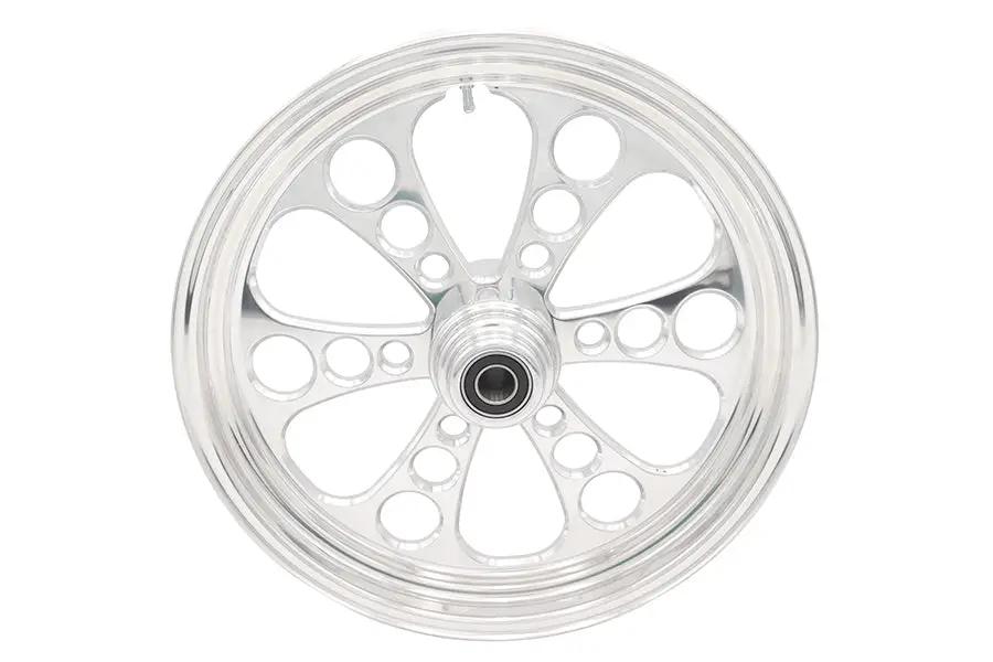 Ultima 18 Inch x 3.5 Inch Kool Kat Front Wheel Polished Aluminum, Part Number 37-615 by Ultima