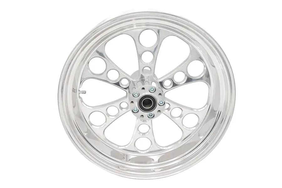 Ultima 37-608 18 Inch x 5.5 Inch Kool Kat Rear Wheel Polished Aluminum for 1 Inch Axle with 2000-Up Brake Disc by Ultima