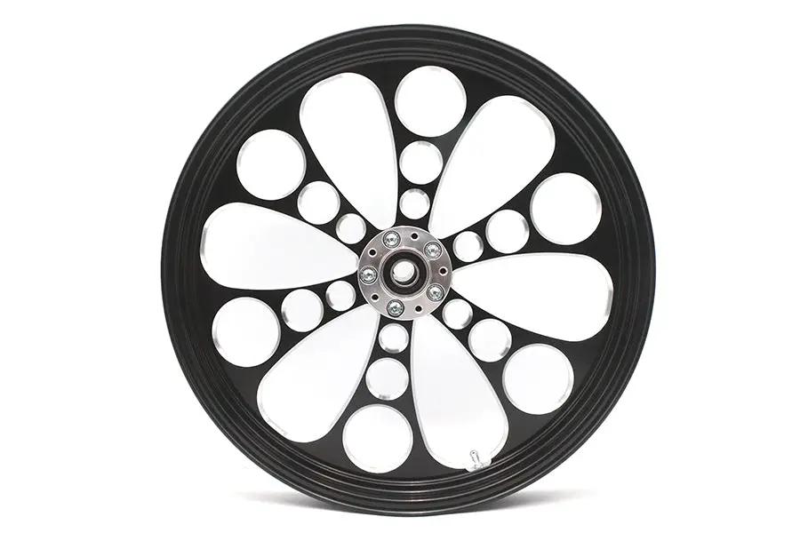 Ultima 37-644 Kool Kat Front Wheel – 21 Inch x 2.15 Inch Black Cut for 1 Inch Axle and 2000-up Brake Discs by Ultima