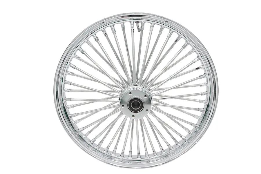 Ultima 37-501 21 inch x 2.15 inch King Spoke Front Wheel Chrome for 1 inch Axle and 2000-up Brake Disc by Ultima