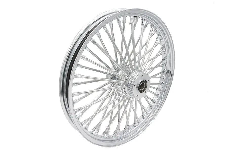 Ultima 37-501 21 inch x 2.15 inch King Spoke Front Wheel Chrome for 1 inch Axle and 2000-up Brake Disc by Ultima