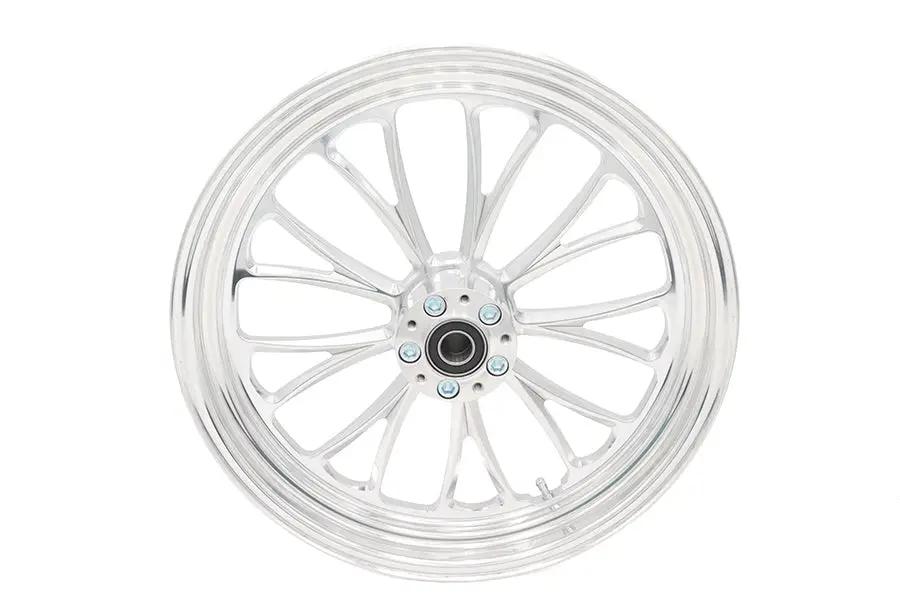 Ultima 37-634 18 Inch x 3.5 Inch Manhattan Front Wheel Polished Aluminum for 1 Inch Axle and 2000-Up Brake Discs by Ultima