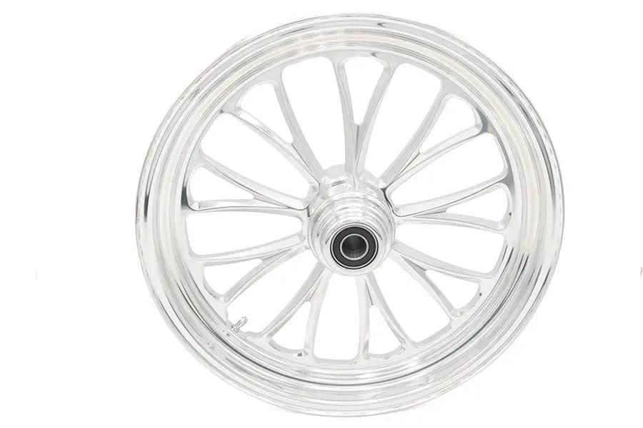 Ultima 37-634 18 Inch x 3.5 Inch Manhattan Front Wheel Polished Aluminum for 1 Inch Axle and 2000-Up Brake Discs by Ultima