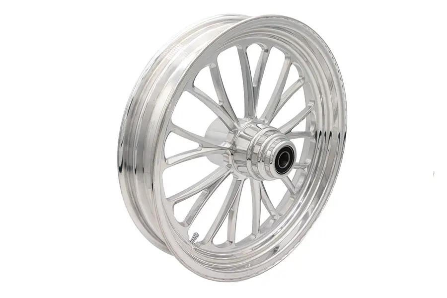 Ultima 37-634 18 Inch x 3.5 Inch Manhattan Front Wheel Polished Aluminum for 1 Inch Axle and 2000-Up Brake Discs by Ultima