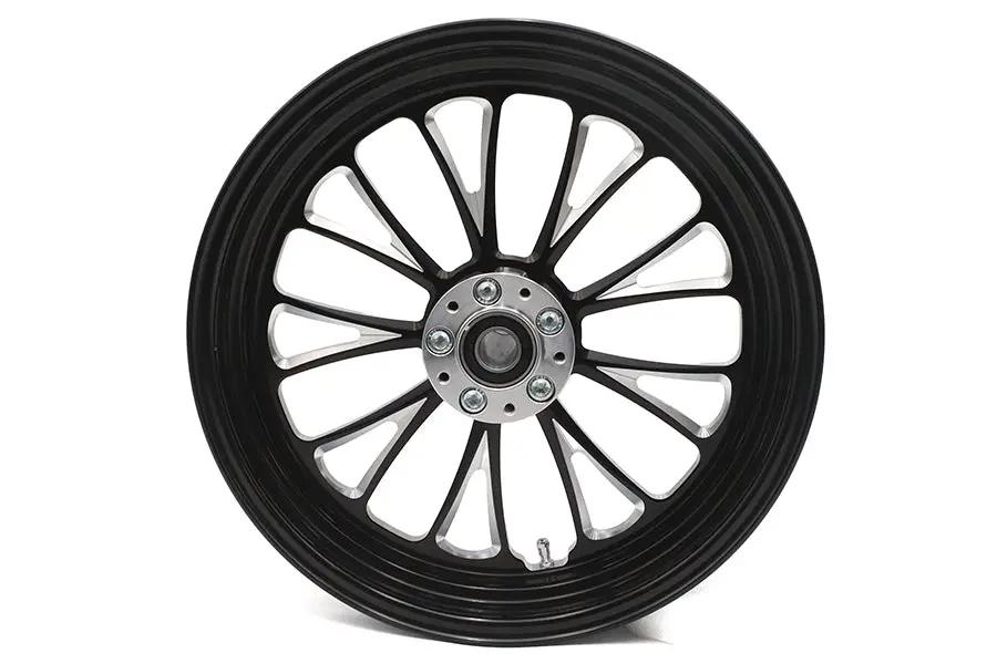 Ultima 37-670 Manhattan Front Wheel - 16 Inch x 3.5 Inch Black Cut by Ultima